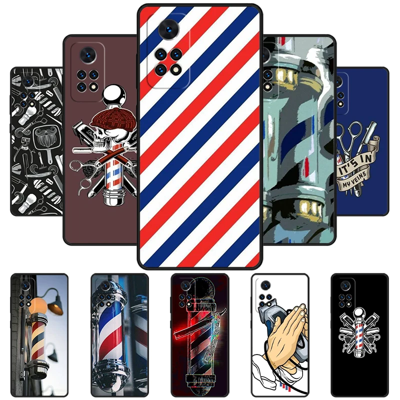 Barber Shop Poles Phone Case For Redmi Note 11 EPro 11S 10 10T 9S Promax 8 Pro Xiaomi Mi 10 11 12X 12S Ultra Cover