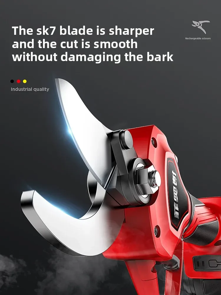 Cordless Electric Pruning Shears Lithium Battery Gardening Tool for Fruit Tree Branch Trimming