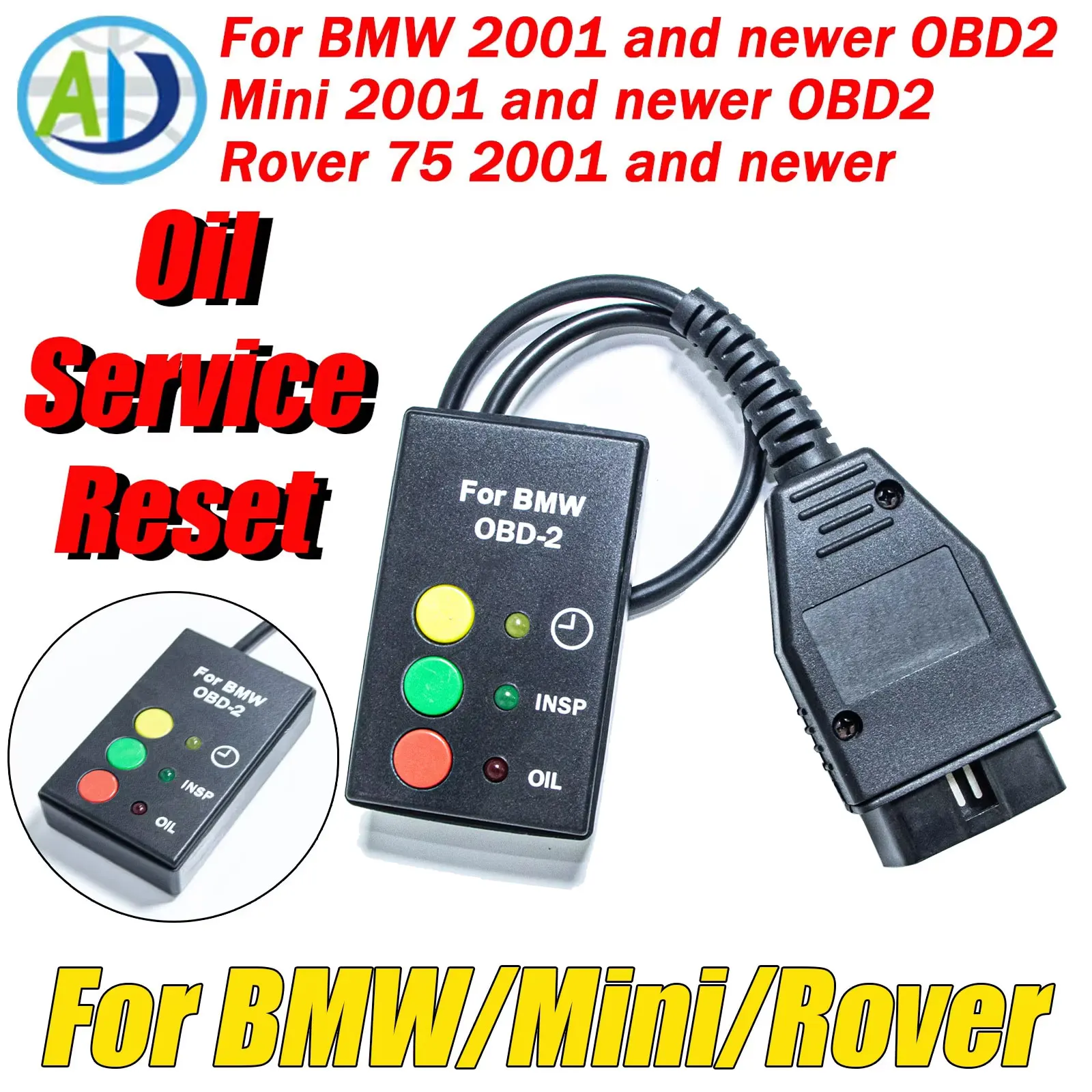 

Oil Reset Tool For BMW/Mini/Rover After 2001 Oil Service Inspection Reset Tool for E46 E39 X5 Z4 E7CA Car OBD2 SI Reset Tool
