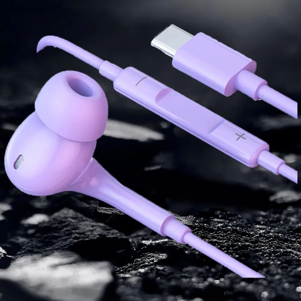 Comfortable Long-wearing Earphone Advanced Noise Cancelling Earphone Enhanced Sound Wired Earphones with Mic 360-degree Surround