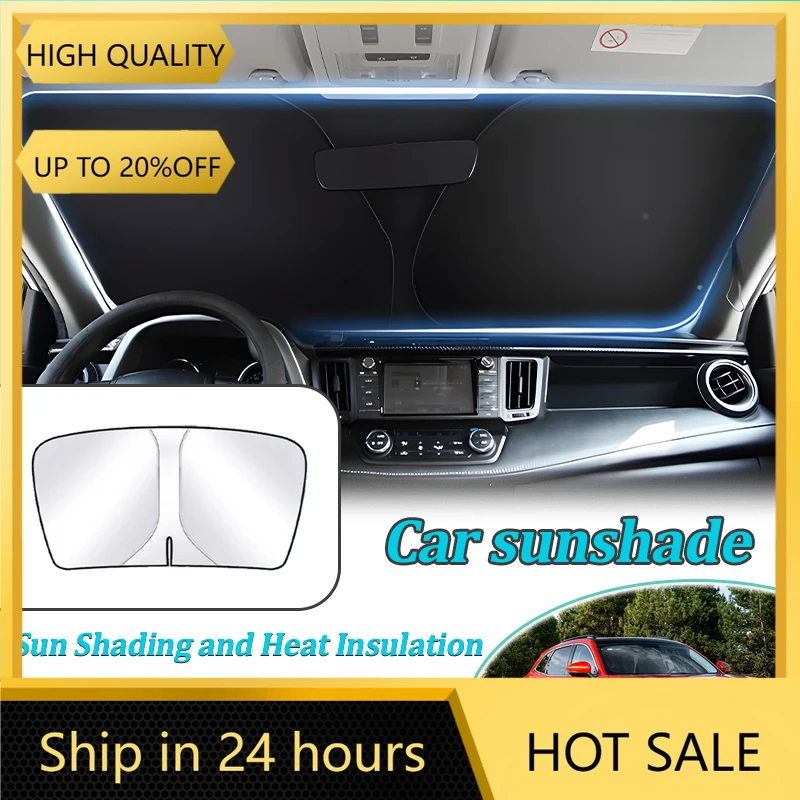 For DFSK Forthing T5 Evo 2020~2025 Anti-UV Car Sun Protection Steel Ring Front Windshield Sunshade Heat insulation Accessories
