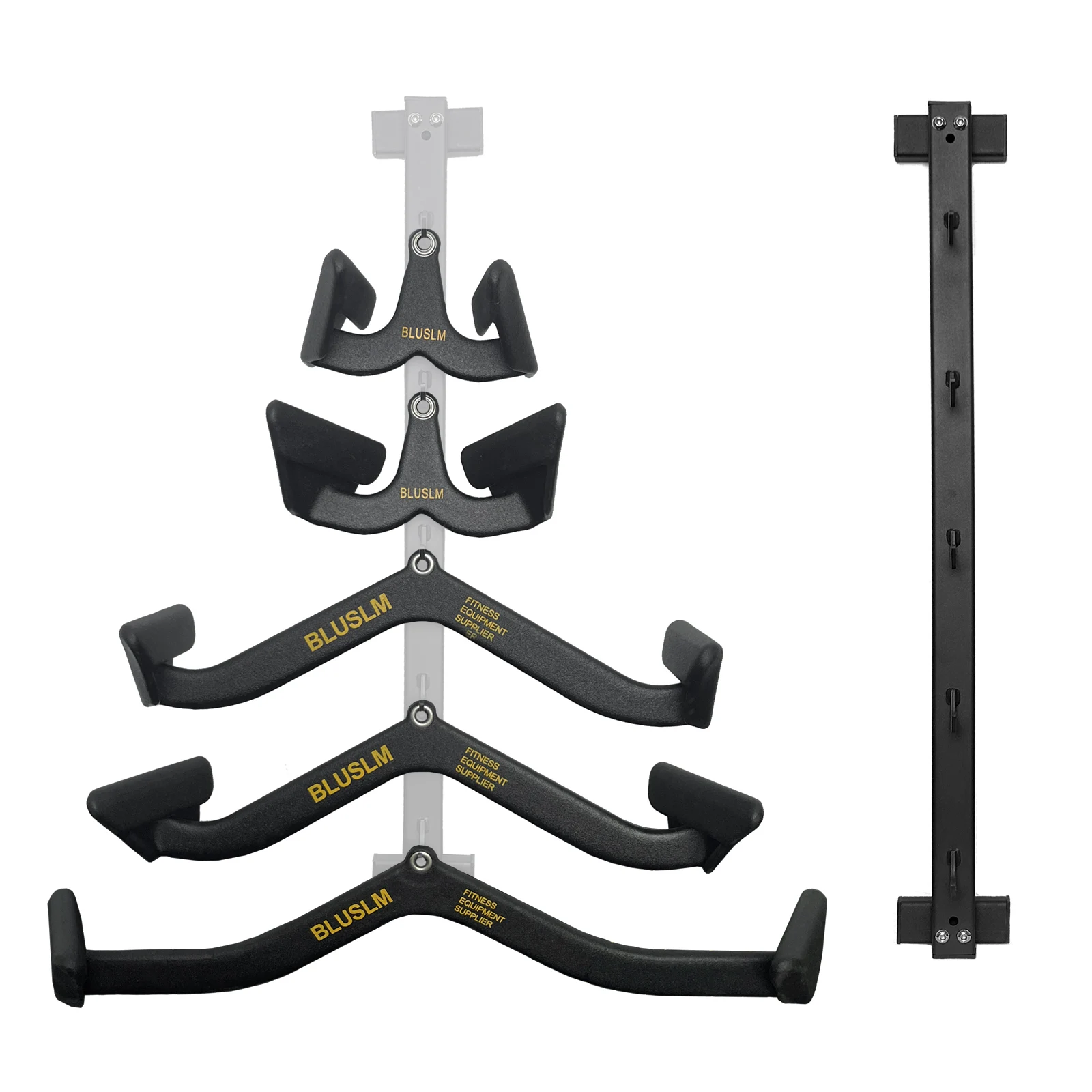 Accesorio de fila de barra en T con barra de tracción Lat, accesorios para tirar hacia abajo de tríceps con barra en V, barra de entrenamiento de fuerza trasera para ejercicio de gimnasio en casa C