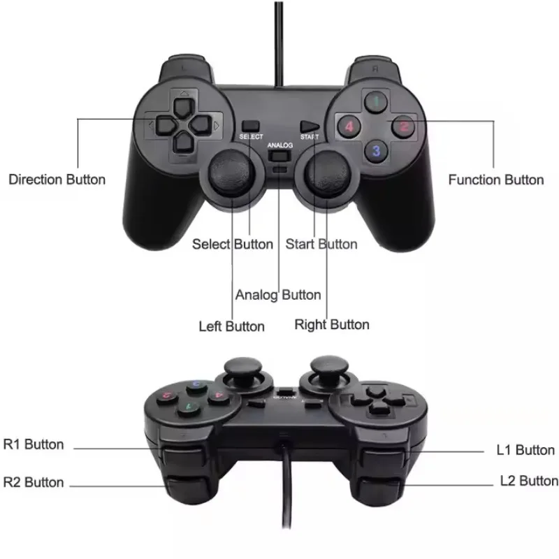 USB Wired 706 Controller Gamepad Joystick for WinXP/Win 7/Win8/Win10 for PC Computer Laptop Gamepad Gaming Controller