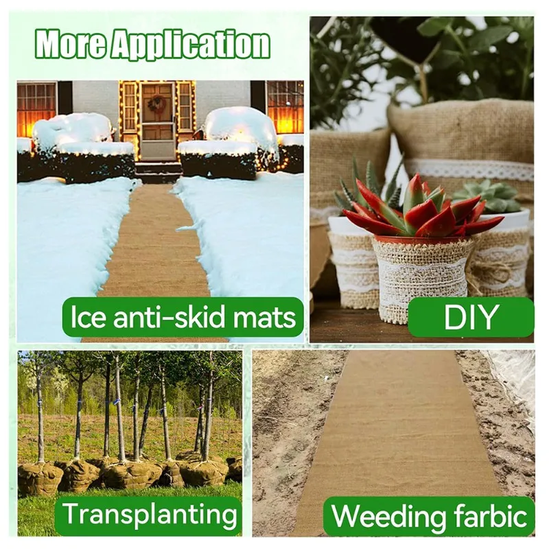 

AT29-зимний защитный чехол для растений-замораживающее одеяло из натуральной мешковины-для уличных куст, деревьев, горшечных растений-ткань R