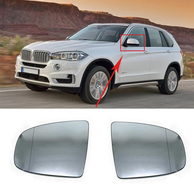 

Car Rearview Mirror 4-Line Rearview Lens Suitable For BMW X5 X6 E70 E71 2008-2013