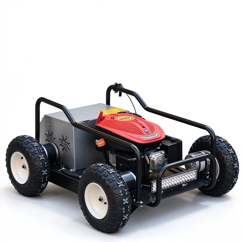 Industrial Remote Control Lawn Mower Electric Robot with Core Engine and Gear Components on Sale for Grain Harvesting