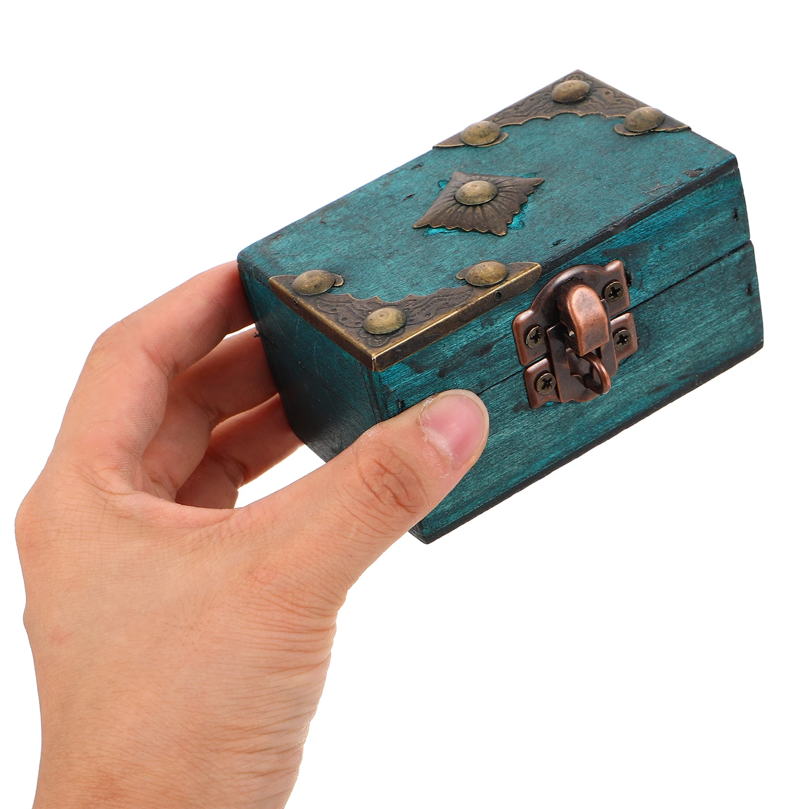 

Винтажный стиль, деревянная шкатулка для хранения ювелирных изделий, замок, ретро сундук с сокровищами, небольшой органайзер для безделушек, настольная шкатулка для драгоценностей, винтажная