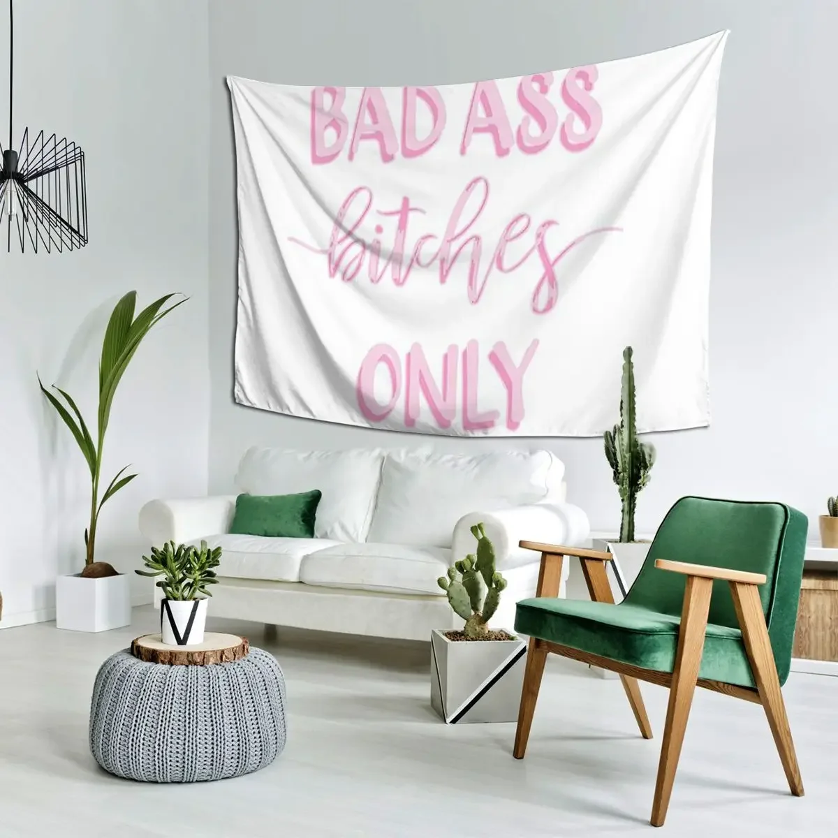 Bad Ass Hitches Only Tapestry Hippie Wall Hanging Aesthetic Home Decoration Tapestries for Living Room Bedroom Dorm Room