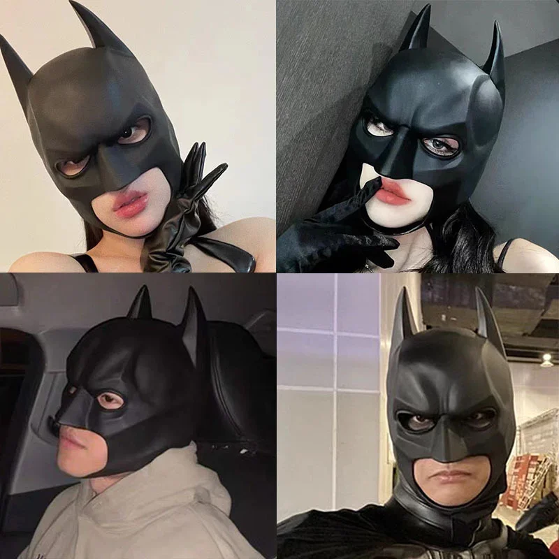 Bat Mask Headgear Latex Material Cosplay Headgear Halloween Night Dance Party Adult Masquerade Mask Latex Mask for Men Anime - view 4