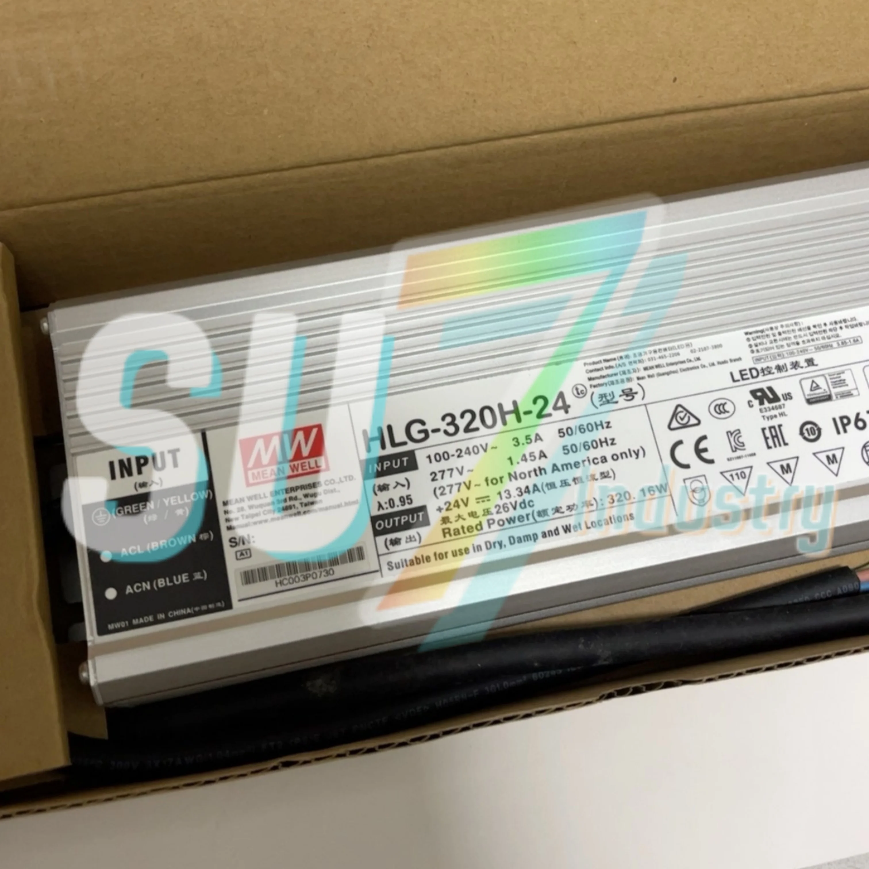 

Mean Well HLG-320H-24 HLG-320H-24A HLG-320H-24B Switch Power Supply New In Box