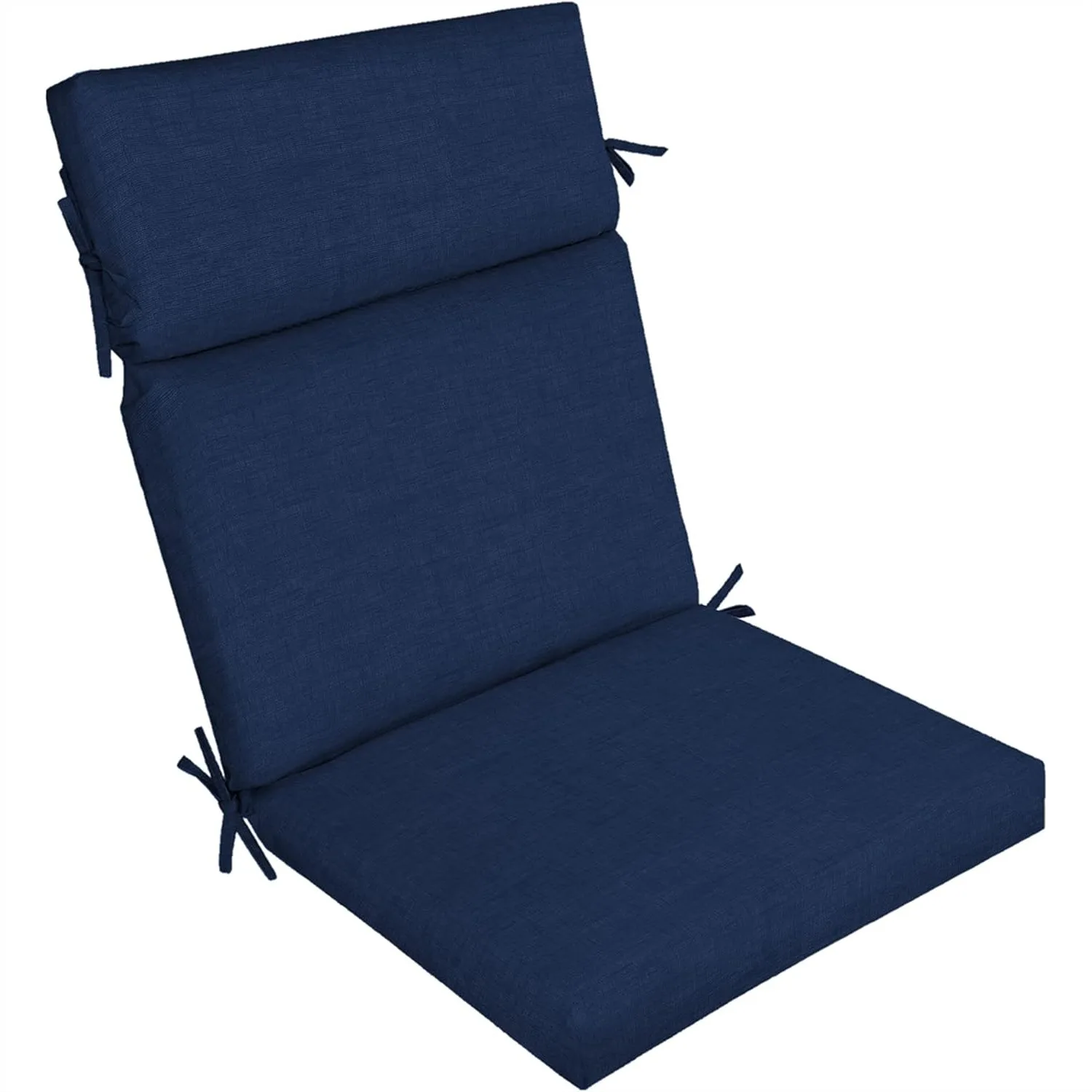 

Arden Outdoor Chair Cushion 21x20 Rain-Proof Fade Resistant with Ties for Standard Dining Chairs, Sapphire Blue