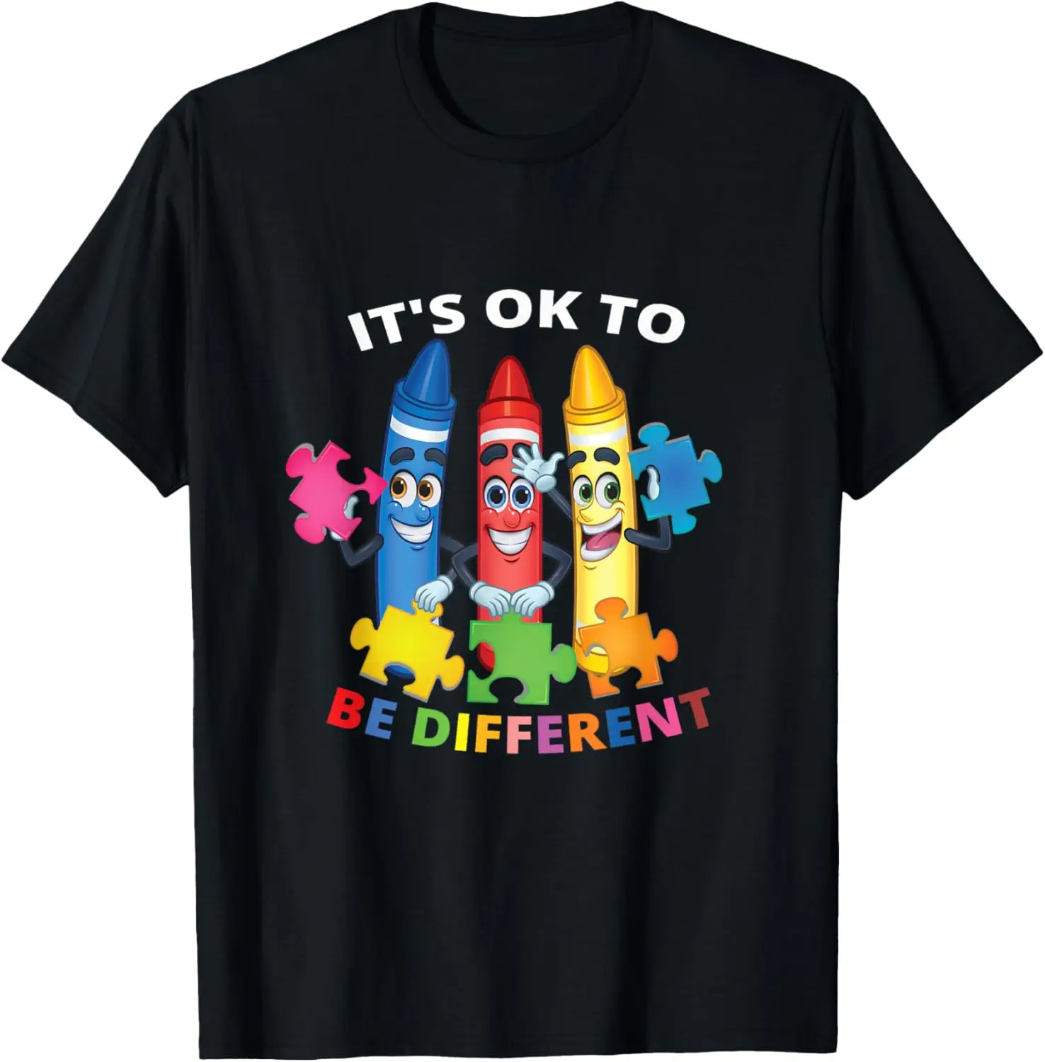 Consapevolezza dell'autismo È bene per essere diversi T-shirt autentica e unica