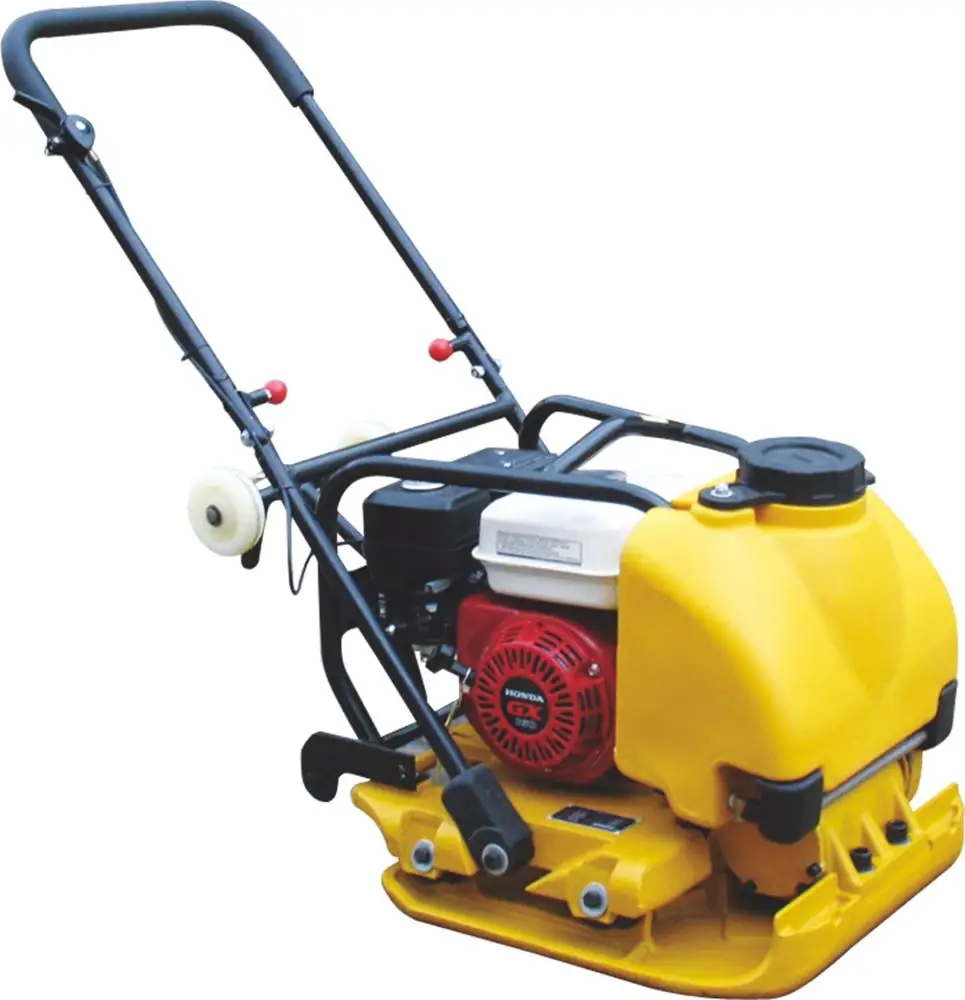 Hand Held Asphalt Soil Tamper  Engine Asphalt Soil Compactor Powered Vibrating Plate Compactor With Water Tank