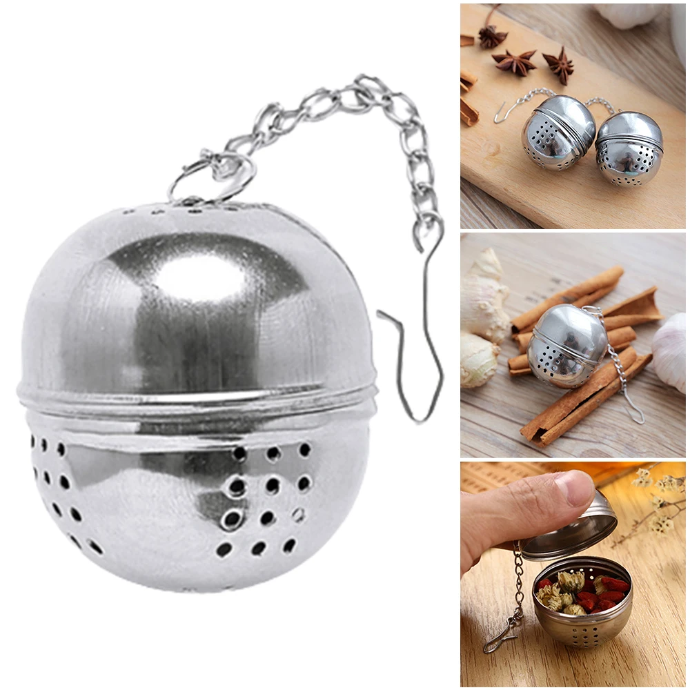 Tea Infuser Spice Infuser Fine Mesh Stainless Steel Spice Tea Ball Tea Infuser Sphere Locking Strainer Spice Ball Colander