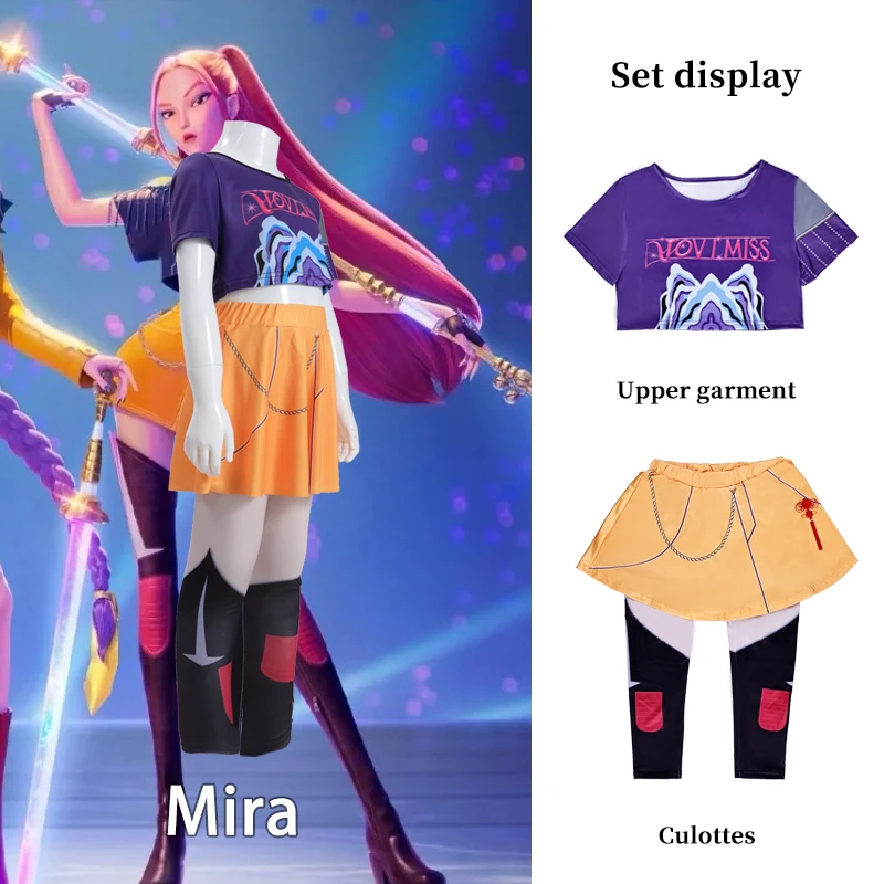2025 فيلم جديد K-Pop ميرا رومي زوي الصيادين تأثيري حلي هالوين كرنفال شيطان المرحلة ثلاثية الأبعاد نمط مطبوع لعب الأدوار الملابس
