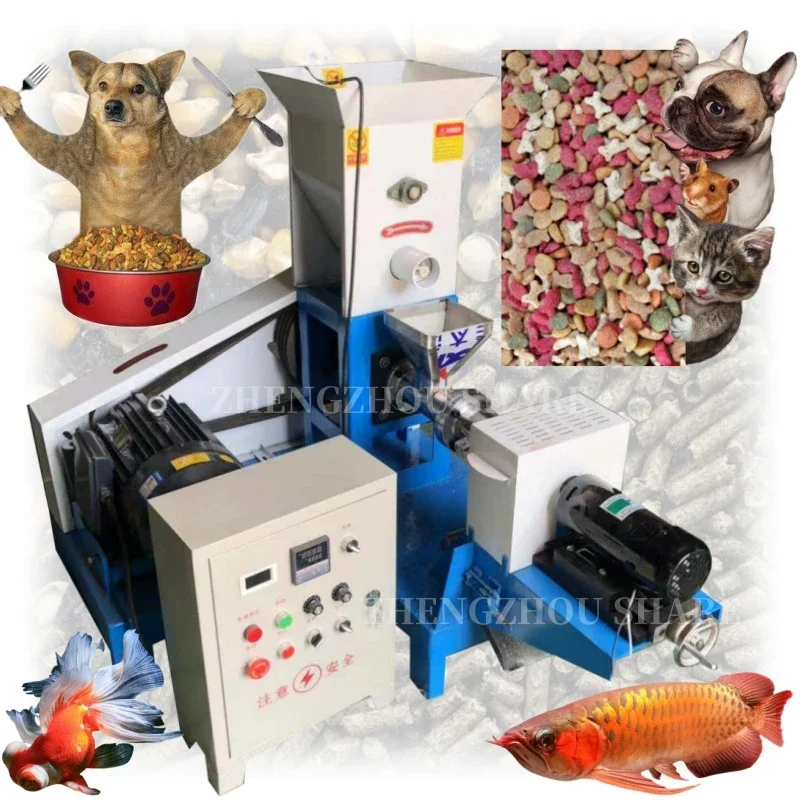 

High Quality Fish Feed Mill Pellet Extruder Machine Cat Dog Pellet Feed Making Machine Chicken Processing Machines for Poultry