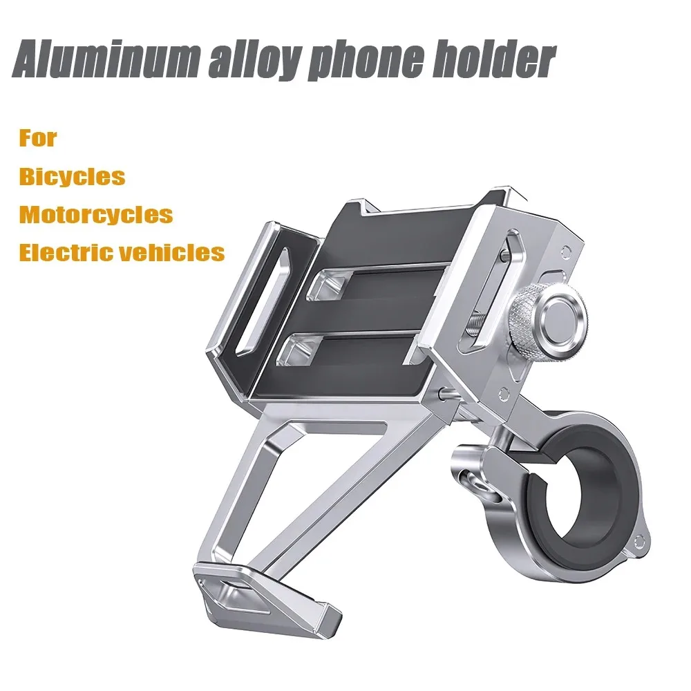 Aluminium Alloy Bike Phone Holder 360 Rotation Motorcycle Stand Shockproof Bicycle Bracket For iPhone 14 13 12 Pro Max Samsung