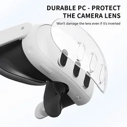 Transparent VR Helmet Protective Cover Suitable For Meta Quest 3 Front Cover Protective Case VR Glasses Accessories Dustproof