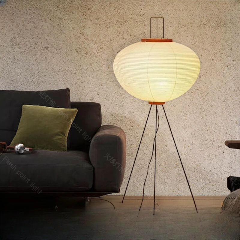 

Japanese-style floor lamp creative decoration Noguchi Yong Xuan paper lamp in the corner of living room sofa bedroom bedside