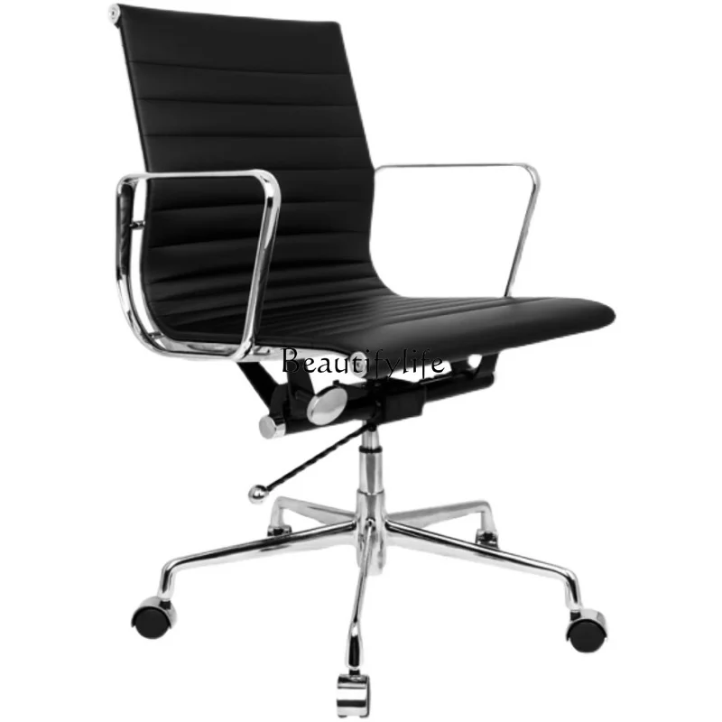 

Ergonomic Modern Modern Office Chair Casters Black Adjustable Armchair Vanity Office Chair Stool Comfortable Cadeira Furniture