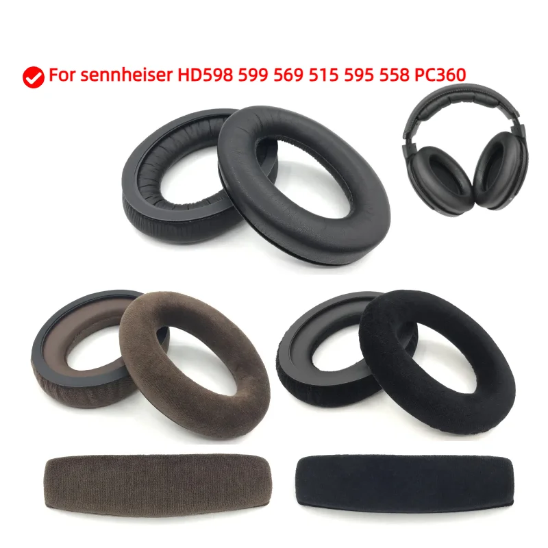 

Replacement Earpads Foam Ear Pads for sennheiser HD598 599 569 515 595 558 PC360 Headphones Earmuff Earphone Sleeve Headset