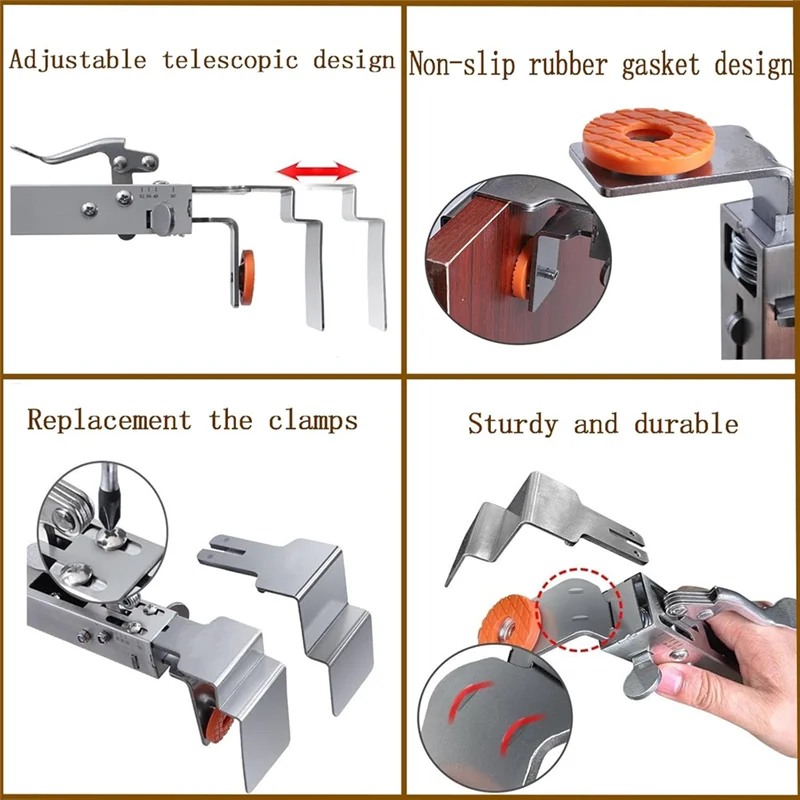 

AFOURT-2 Pack Drawer Front Installation Clamps, Adjustable Drawer Fixing Clamp,Panel Clamps Woodworking, Cabinet Frame Clamps