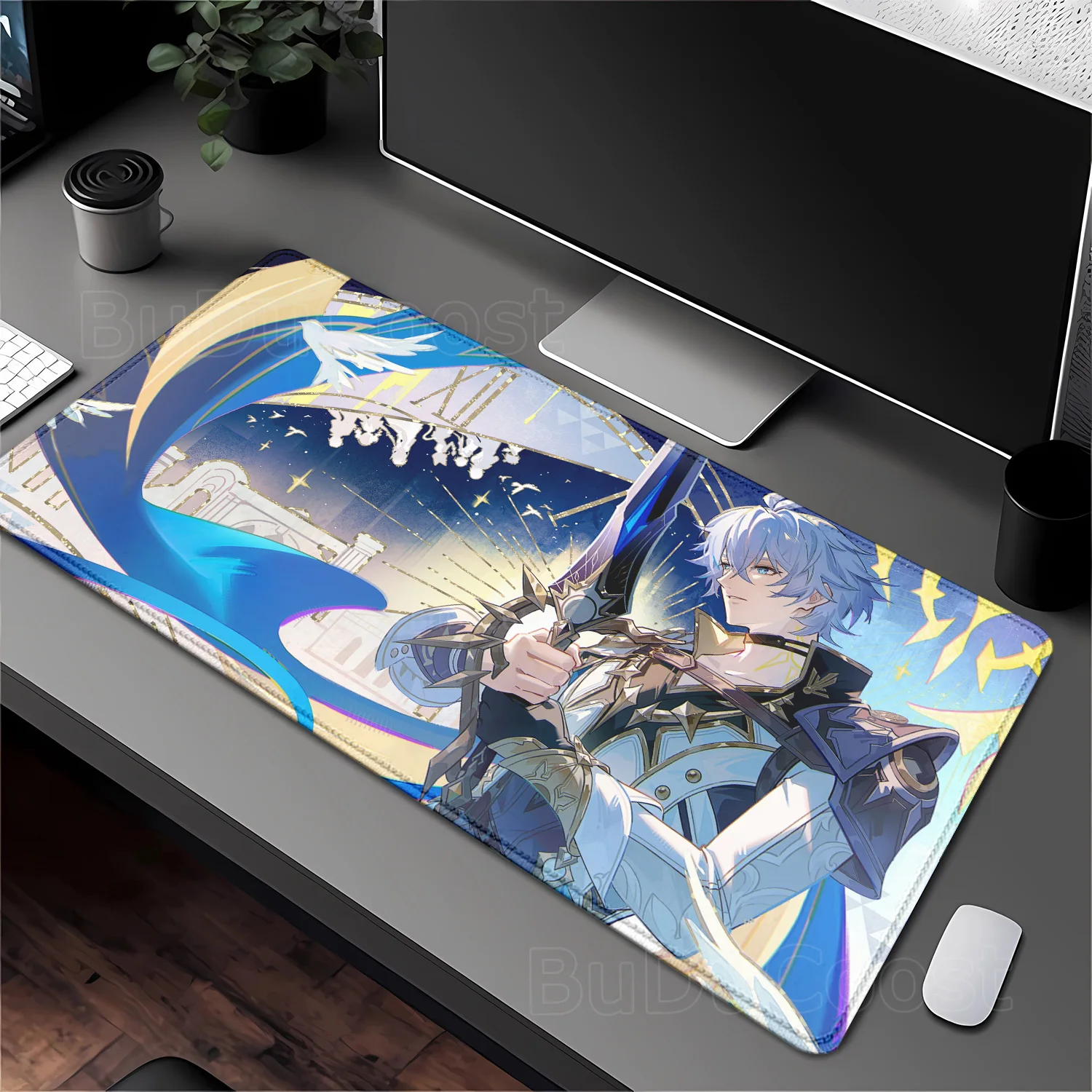 

Game Honkai Star Rail Phainon Anime Mouse Pad Pc Carpet HD print Laptop Mousepad Keyboard Office Accessories overlock Desk Mat