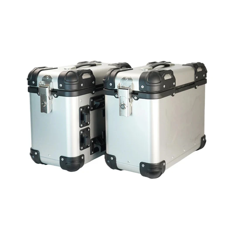 Hongsheng Product Bestseller High Quality 36L Silver  Motorbike Lage Top Box Aluminum Alloy Delivery Side Box