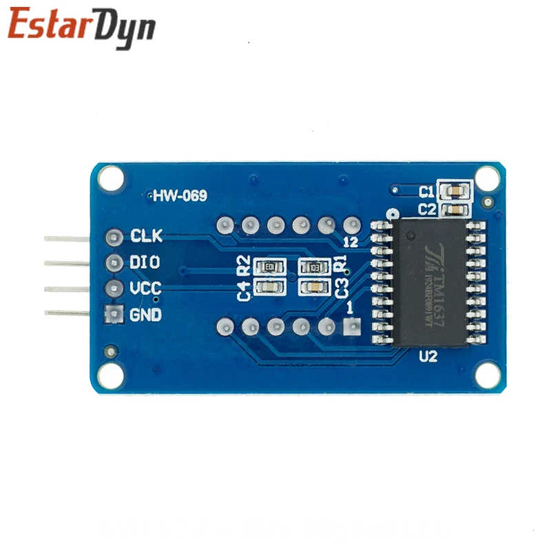 TM1637 4 Bits Digital LED Display Module For arduino 7 Segment 0.36Inch Clock RED Anode Tube Four Serial Driver Board Pack