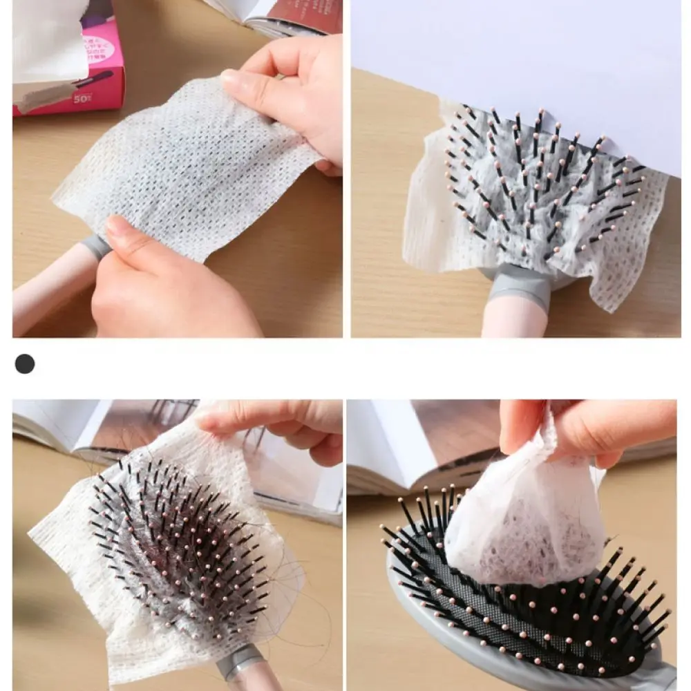 Hair Brush Cleaner Net Pad Airbag Massage Comb Protection Sheet Disposable Mesh Filter Storage Organizer Hygiene