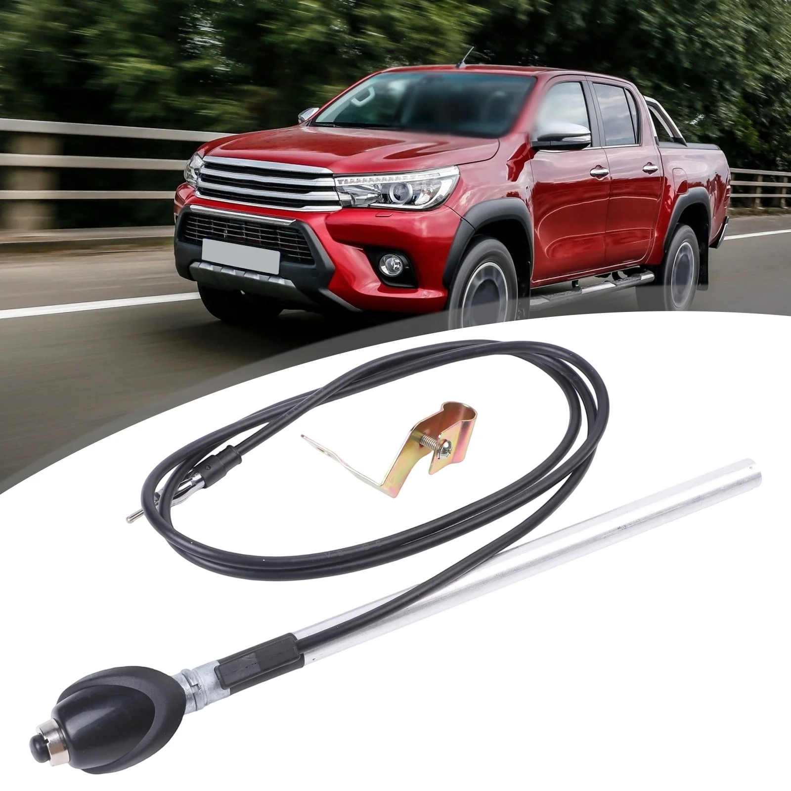 As Shown Antenna Replacement 1989-1997 Streamlined Modern Design Compatible With Original Equipment Enhance Vehicle Aesthetic