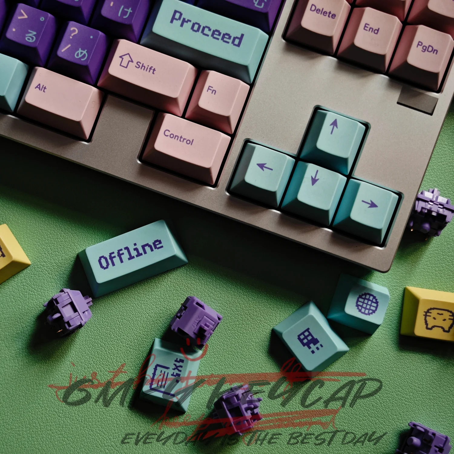 Imagem -02 - Gmky-assorted Keycaps Cereja Pbt Keycaps Dye-subtion Perfil para Teclado Gaming Mecânica