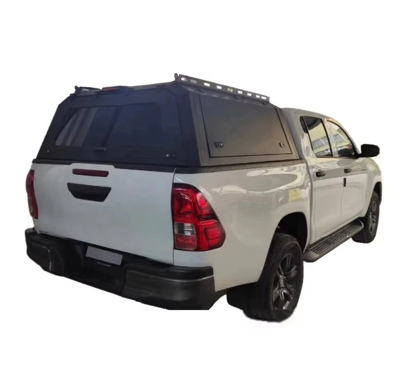 Steel Top Level Truck Topper Camper Shell Pickup Canopy for Toyota Hilux With Sliding Windows Pick Up Trucks