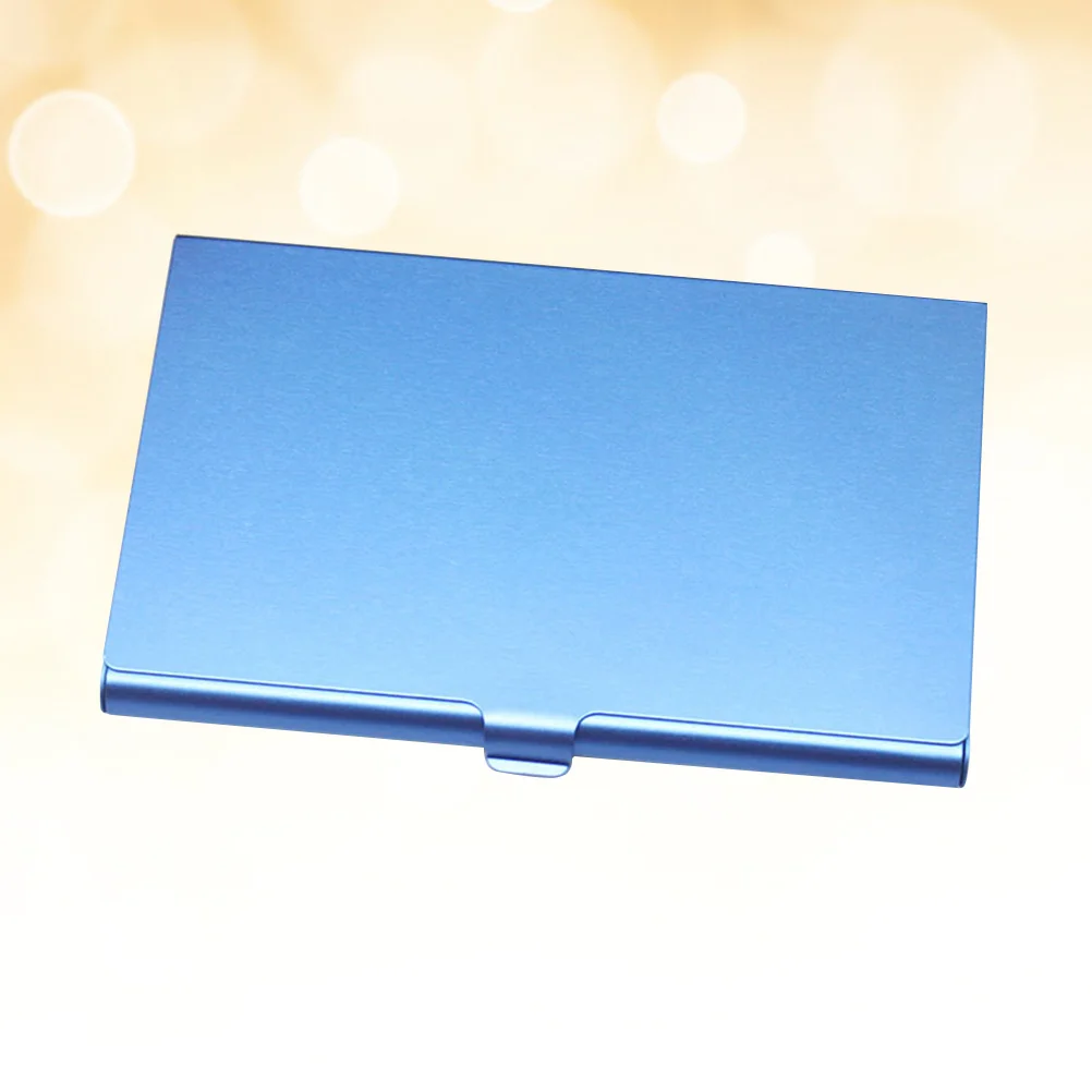 

Golden Metal Business Card Holder Organizer Professional Appearance for Id Credit Cards Stylish (Golden)