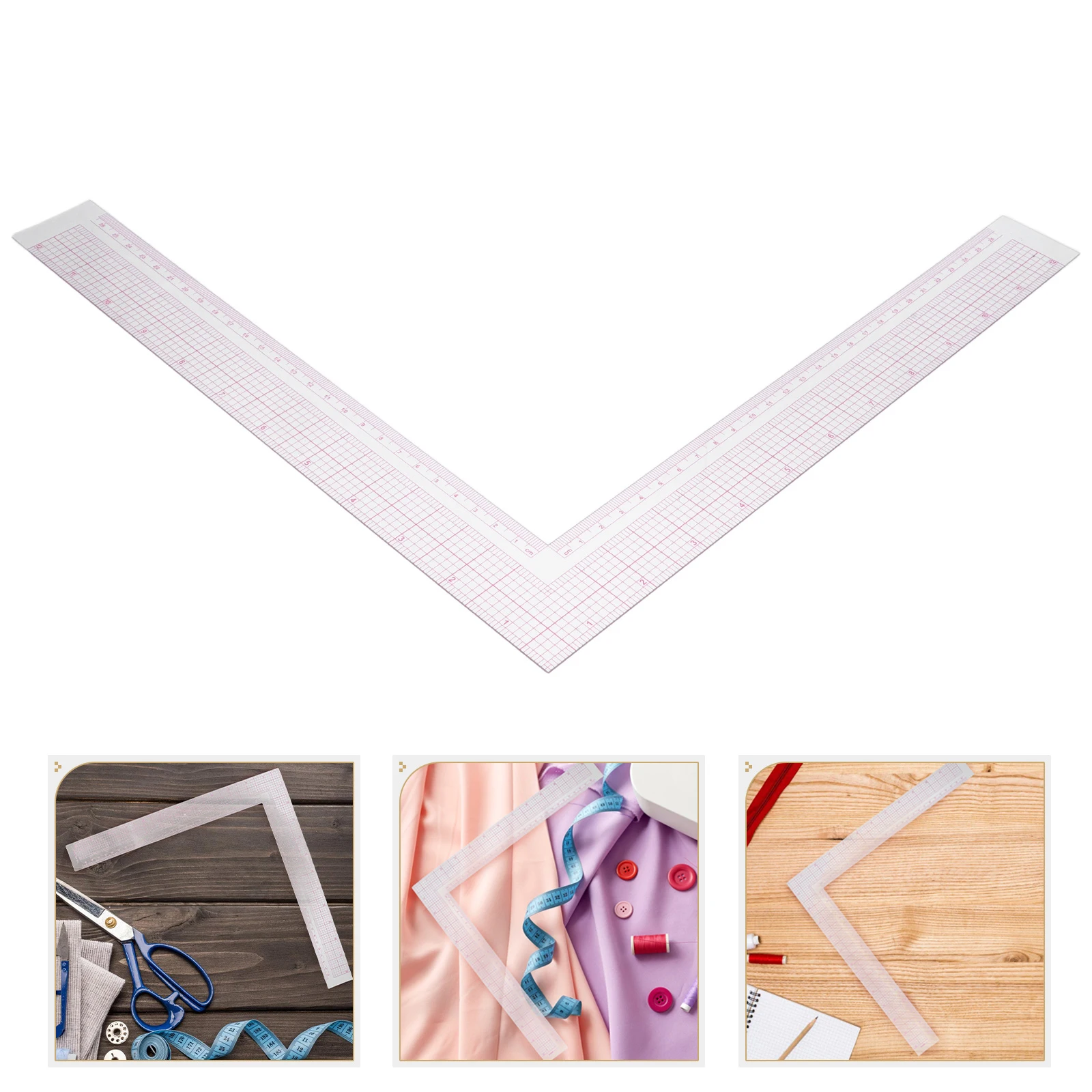 

Plastic Sewing Pattern Maker Ruler for Uniform Grade Design High Precision Quilting Shirt Guide Square Measure Fabric Shape