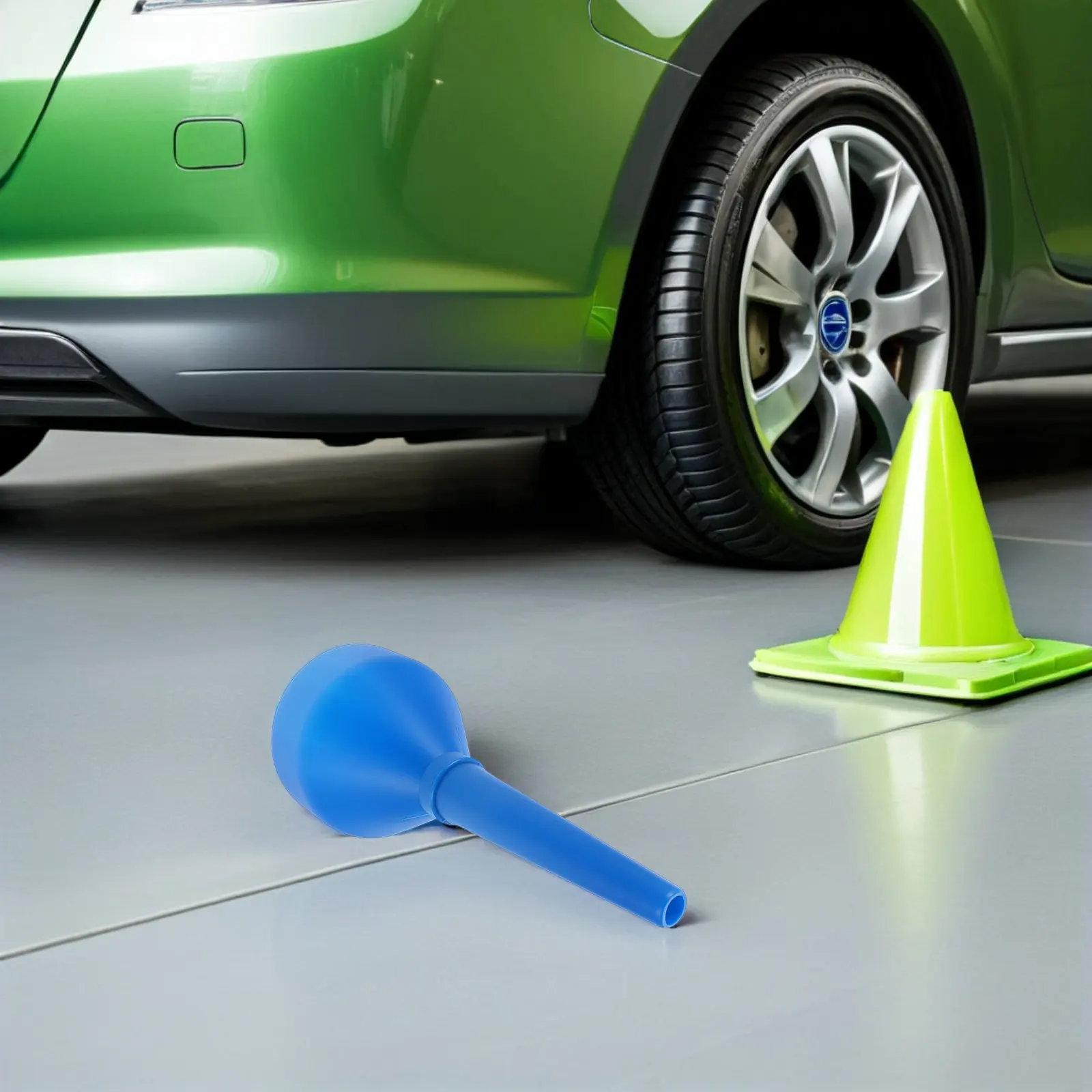 2Pcs Blue Plastic Oil Funnel with Strainer Wide Mouth Automotive Fueling Tool for Car Motorcycle Transmission Fluid