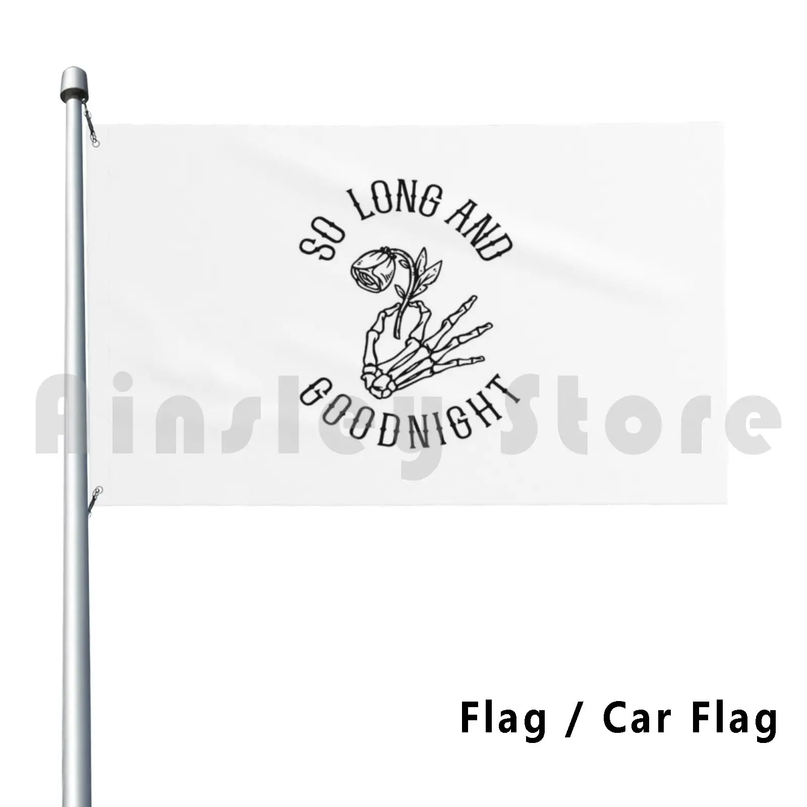 So Long And Goodnight Flag Car Flag Printing Custom My Chemical Romance Helena Music Band