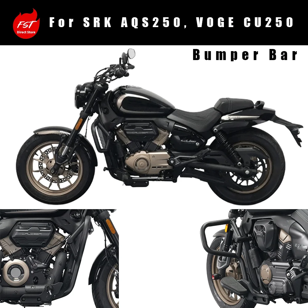 Standard Crash Bar Anti‑Fall Bumper for CYCLONE AQS250 & VOGE CU250 Motorcycle