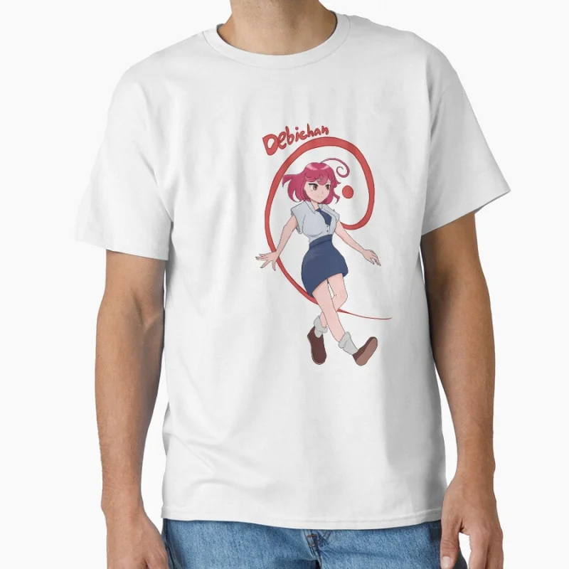 ديبيان وايفو مضحك لينكس مبرمج نظام المشرف الفكاهة أجهزة الكمبيوتر الأجهزة مهندس هدية تي شيرت للرجال بلايز كبيرة الحجم #6