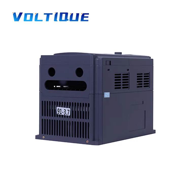 VOLTIQUE U9000-4.0KW VFD 220V Single Phase to 3 Phase 380V 4KW Variable Frequency Converter for Motor China High Tech