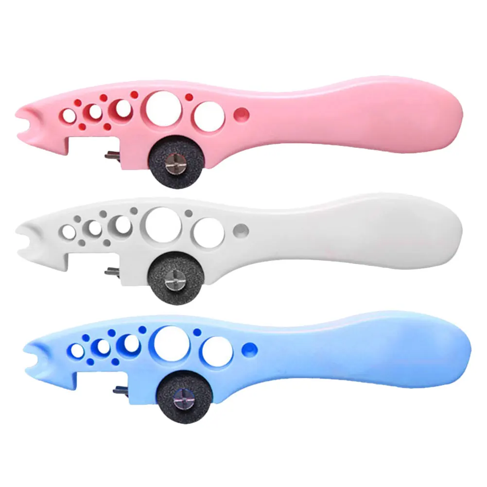 

3pcs Ampoule Bottle Opener Ergonomic Design Grinding Wheel White Nurse Tool Glass Breaker Vial Starter