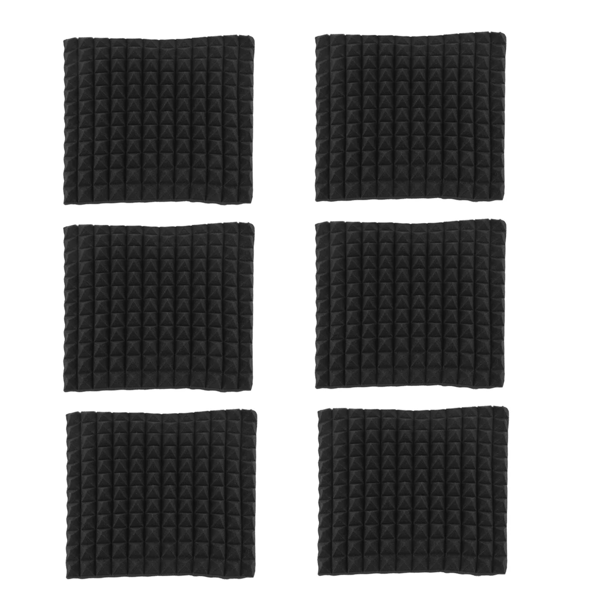 6 Pcs Acoustic Panels Foam Board Studio Sound-Absorbing Firewall Wedge Tiles Helps Reduce Echo and Unnecessary Noise