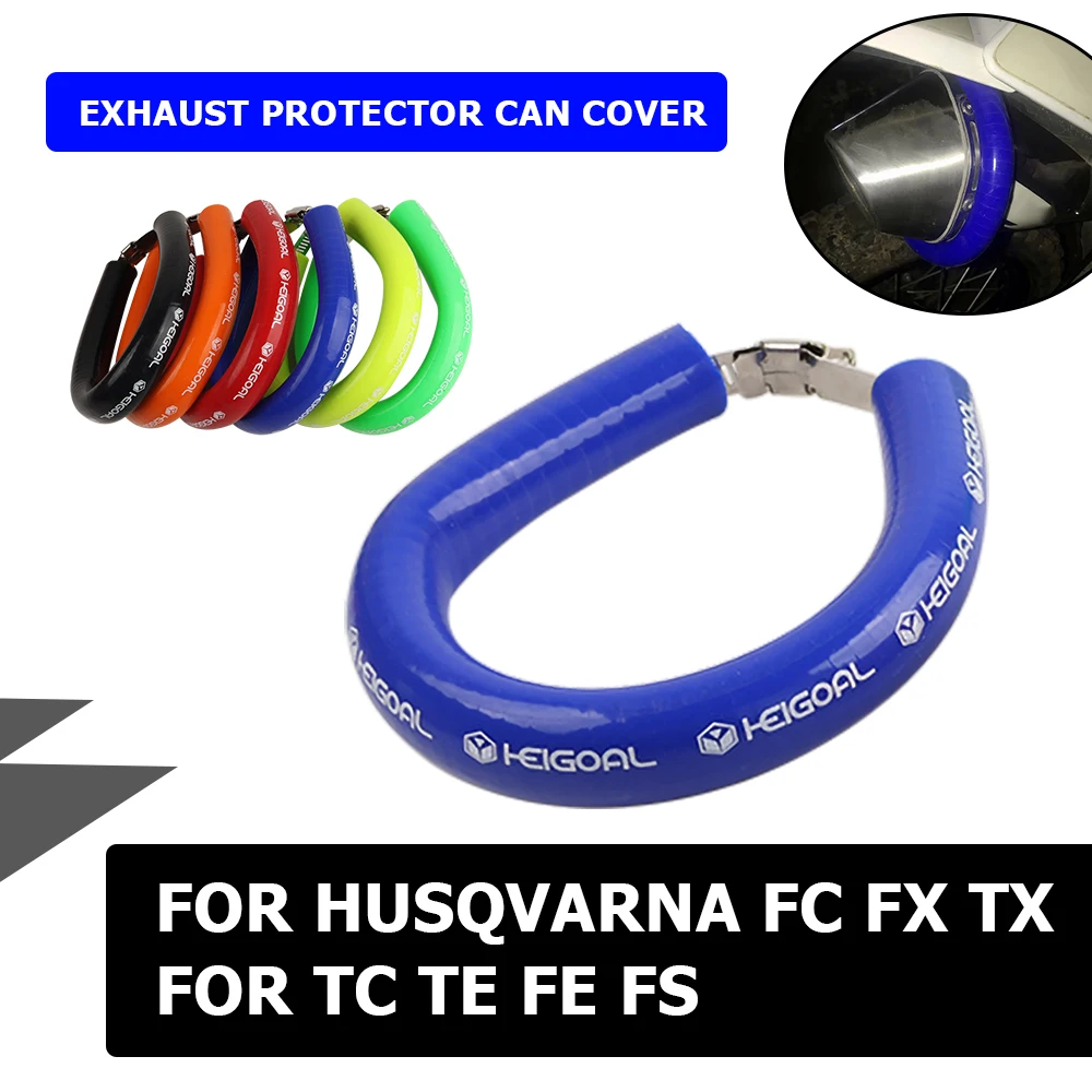 

For Husqvarna FC FX TX TC TE FE 250 300 350 450 501 2023 2024 Accessories Exhaust Pipe Protection Ring Muffler Rubber Can Cover