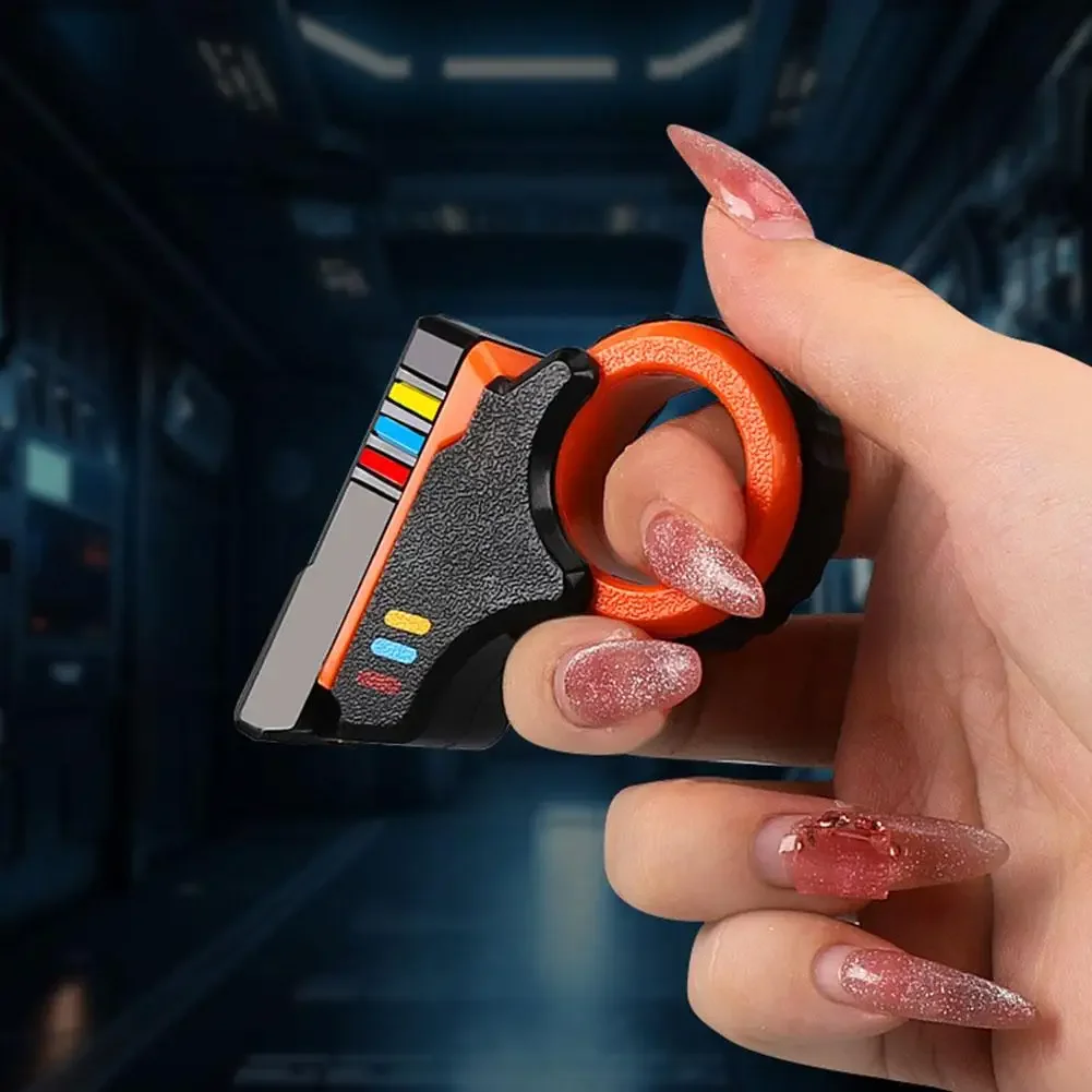 ROTARY Finger Sliders Fidget ของเล่นสํานักงานความดันบรรเทา Slider RATCHET Finger Fidget 3D พิมพ์ Fidegt ToysFingertip Textured