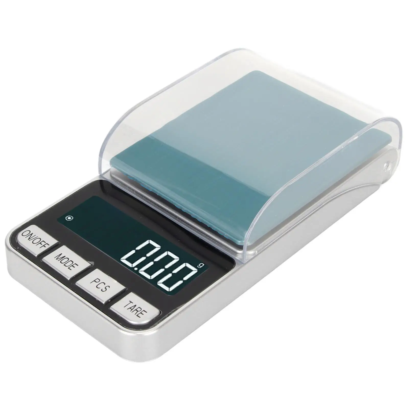 

Digital Jewelry Scale ABS Stainless Steel HD Backlight 200g 0.01g Pocket Scale Battery Powered