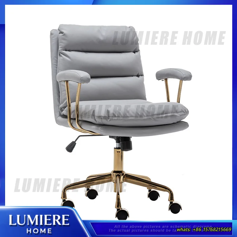 Modern Computer Chair Simple Desk Office Swivel Chair Height Adjustable Home Study Ergonomic Small Chair for Women