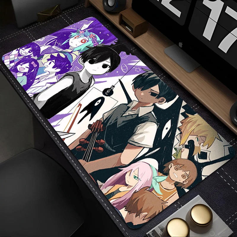 

Pixel Omori Sunny Gamer Cabinet Mouse Pad Laptop Anime Gaming Accessories Mousepad Computer XXL Non Slip Desk Mat Kawaii Carpet