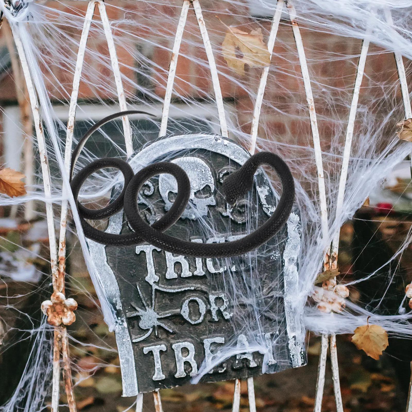 

Реалистичная имитация змеи: декоративный реквизит для сада, двора, балкона, Хэллоуина, розыгрышей, вечеринок, забавный фальшивый змеиный декор