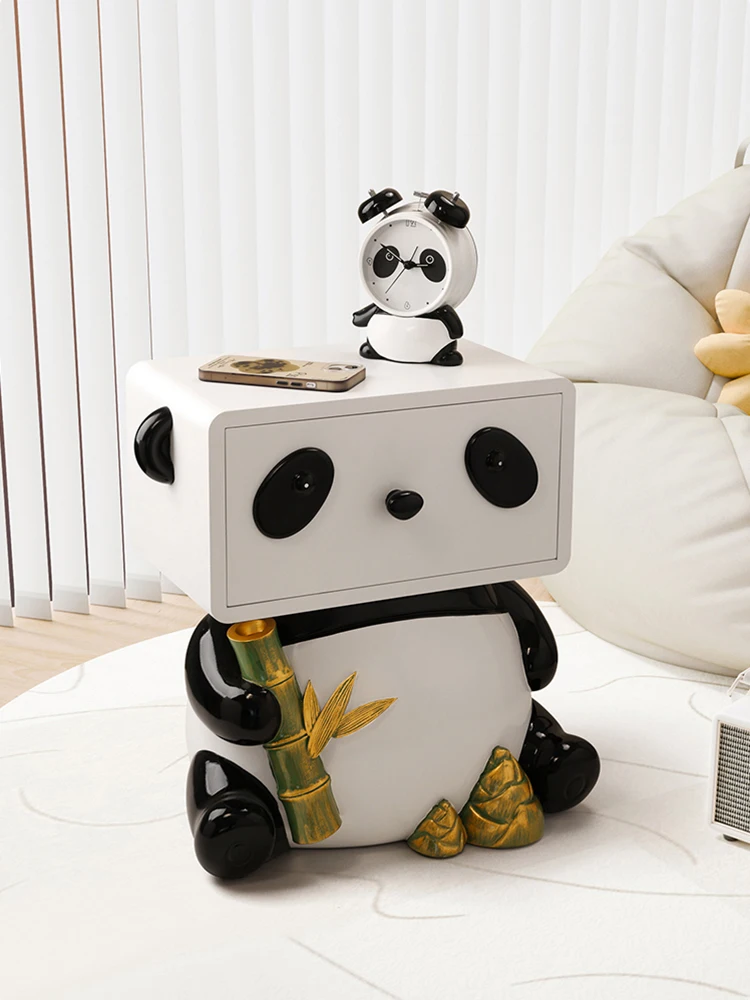 Home Decor Panda Statues Living Room Side Tables Decor Home Furniture Animal Sculpture Bedroom Bedside Tables Housewarming Gifts