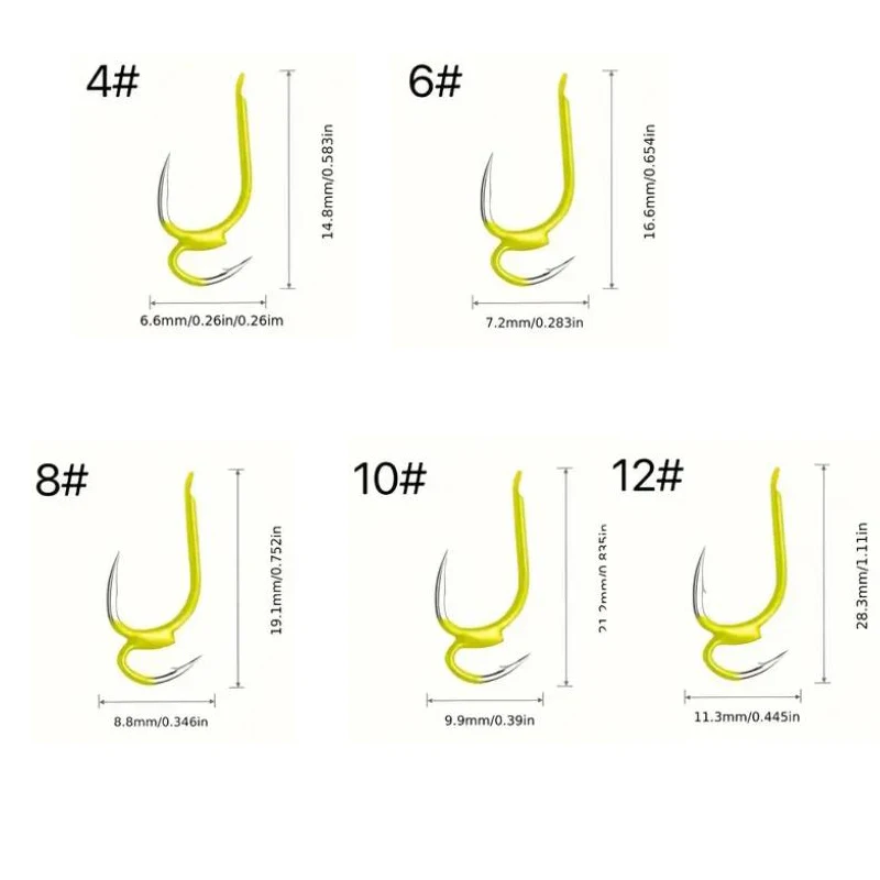 10 Stück hochwertige japanische Doppel-Angelhaken – robustes und langlebiges Angelzubehör